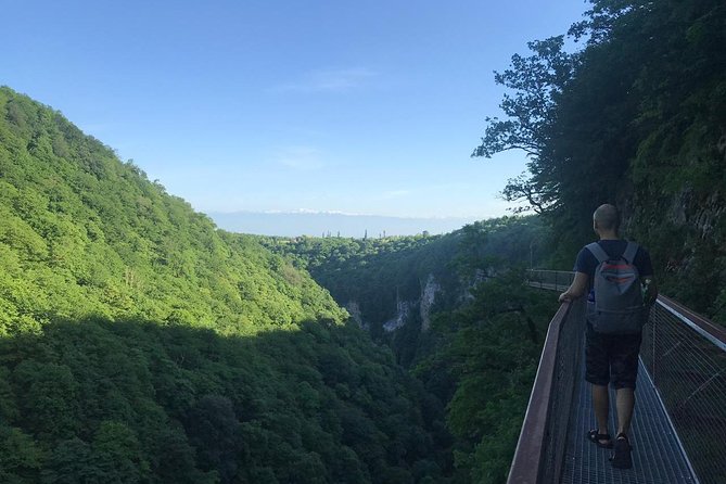 2 Days Trip to West Georgia (Caves, Canyons, Waterfalls) - A local swimming place near Martvili