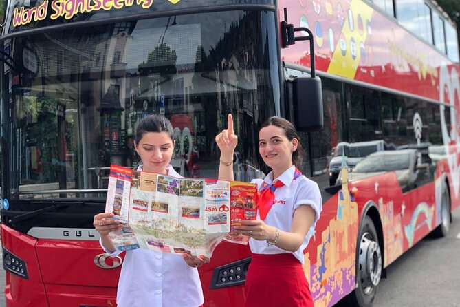 City tour Tbilisi on red bus - Meidan Square and the sulphur bath district