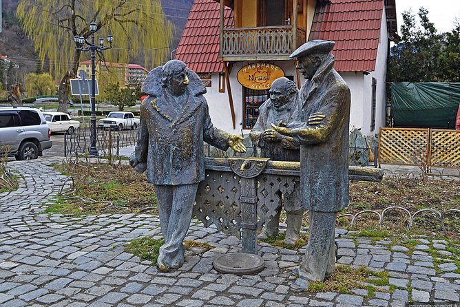 Day tour Armenia Dilijan and Sevan Lake from Tbilisi - The Mimino monument and a quick town stop
