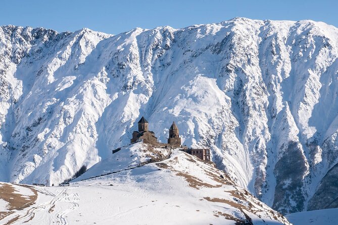 From Tbilisi Daytrip Kazbegi Gudauri & Zhinvali Guided Group Tour - Stepantsminda and the approach to Mount Kazbek
