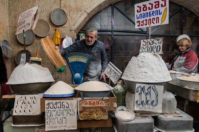 Half-Day Food Tour of Tbilisi Dezerter's Bazaar - Georgian wine at a selected wine bar