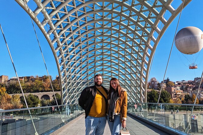 Instagrammable sites of Tbilisi private tour - Holy Trinity Cathedral, Shardeni Street and the Peace Bridge