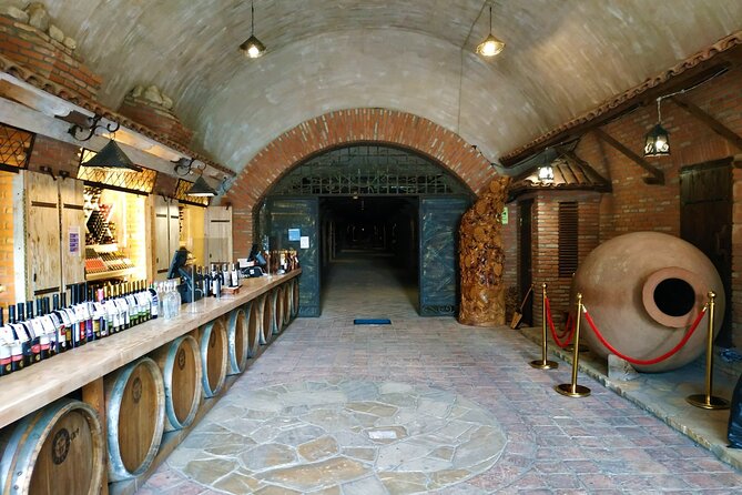 Kakheti Wine Tour with 20+ Wine Tastings & Qvevri Masterclass - KTW, stainless steel tanks, and oak-aged brandy