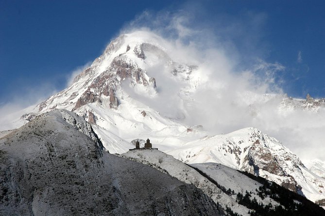 Kazbegi, Gergeti and Ananuri Full Day Tour from Tbilisi - Travertine rocks and mineral water near Gudauri