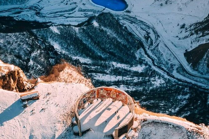 KAZBEGI GUDAURI ANANURI One day group tour From Tbilisi! - Zhinvali Reservoir: a quick first photo stop
