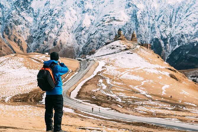 Kazbegi • Gudauri - private day trip to Mountains - Jvari Pass and the Friendship Monument