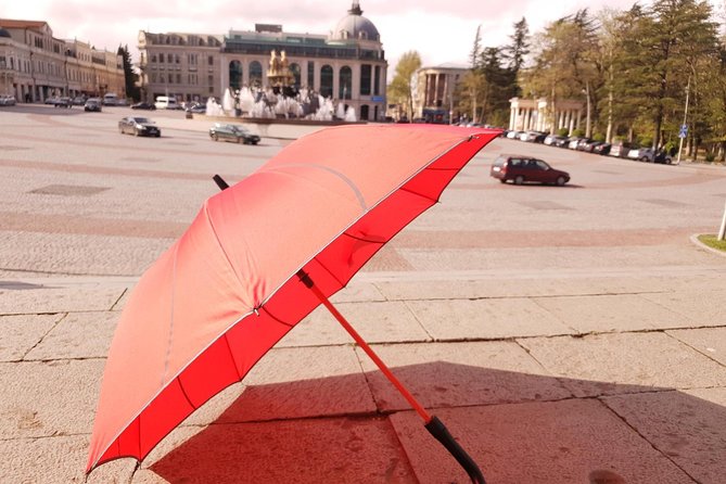 Kutaisi Walking Tour - Finding the red umbrella at Colchis Fountain