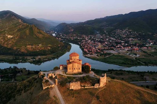 Mtskheta, Jvari, gori, uflistsikhe, history and panorama (Private tours) - Jvari Church and the view over Mtskheta