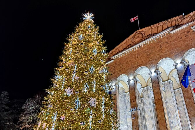 New Year in Tbilisi: Christmas Market and Hidden Gems Tour - Rustaveli Avenue delivers the big finish