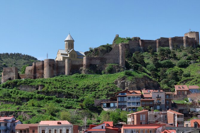 Private Adorable City Tour of Tbilisi - Metekhi Church and the first view of Old Town