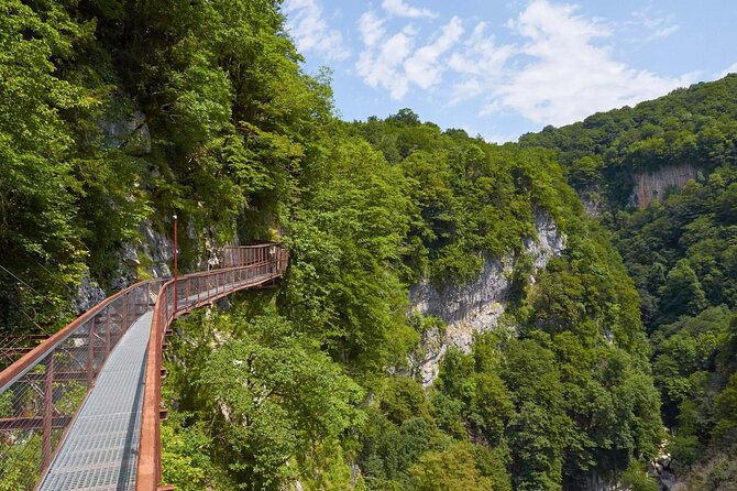 Private Canyon&Cave Tour from Kutaisi(Martvili-Okatse-Prometheus) - Okatse Canyon: a 780-meter walk above the gorge