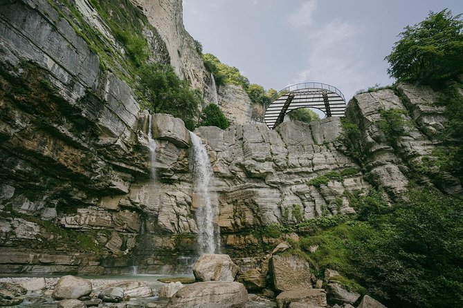 Prometheus cave, Martvili canyon, Okatse waterfall and Lomina lake from Kutaisi - Guides, driving, and the human side of the trip