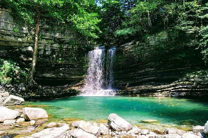 Prometheus cave, Martvili canyon, Okatse waterfall and Lomina lake from Kutaisi - What the $59 price really covers