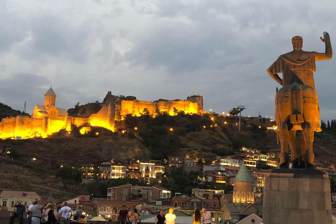Tbilisi by Night Walking Tour - Anchiskhati Basilica and the Baratashvili Bridge