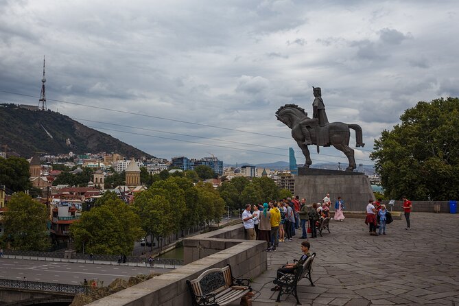 Tbilisi Guided Walking Tour - Metekhi Cathedral and the first view over Old Tbilisi