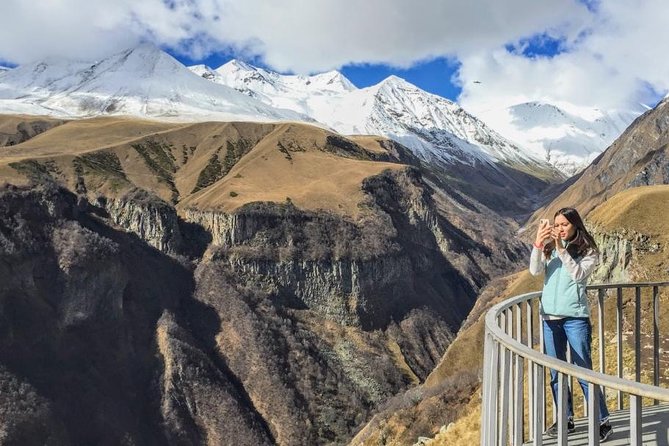 To The Majestic Kazbegi Full Day tour - The Friendship Monument and its wide mountain view